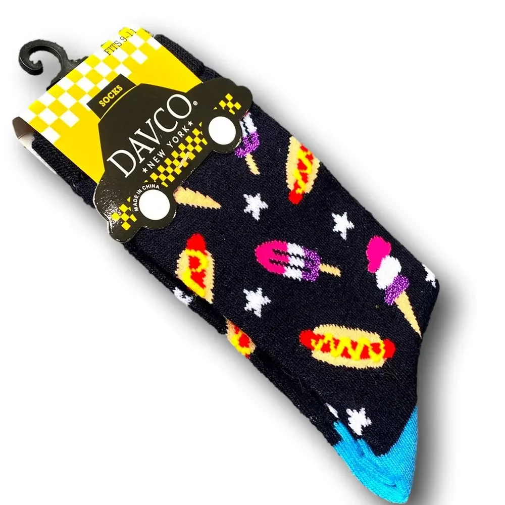 3/$15 Ice Cream Cones, Ice Pops, & Hot Dogs Funny Novelty Crew Socks - NWT