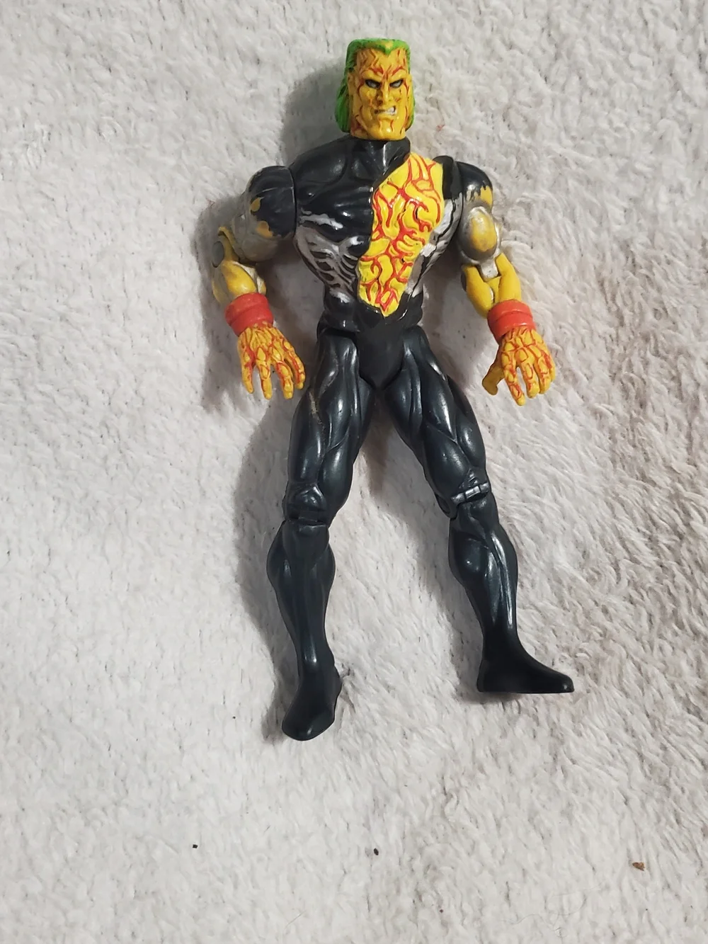 X-Men Yellow & Black Flame Chest Superhero