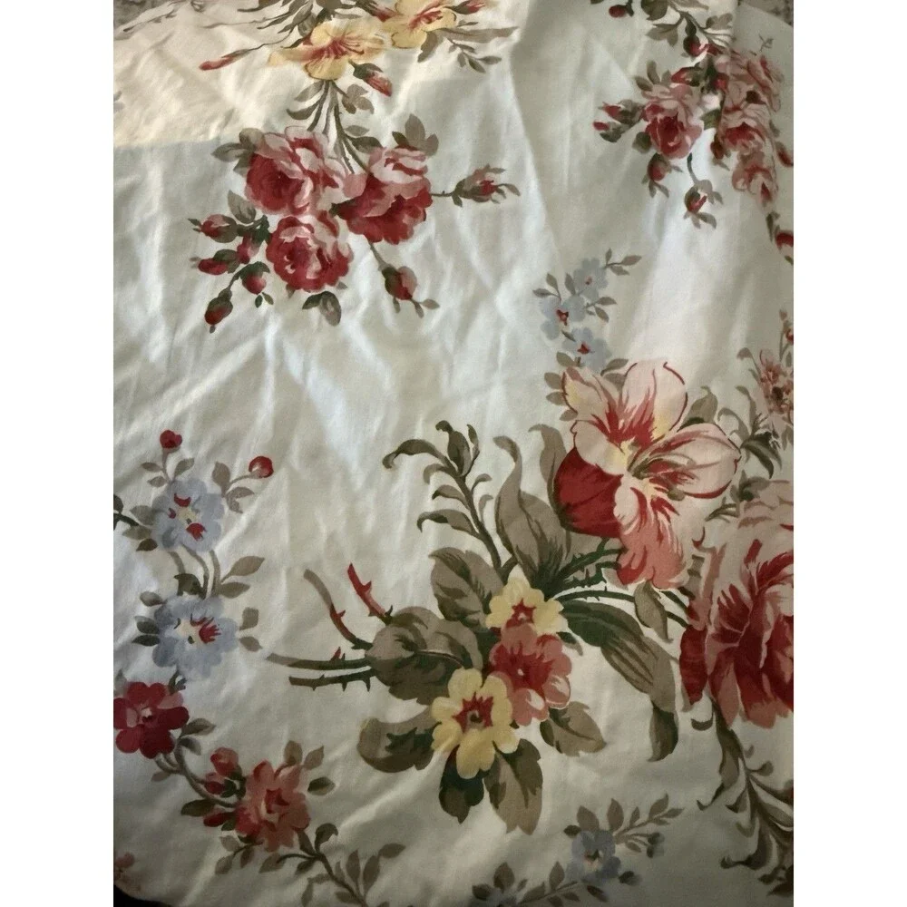 Ralph Lauren Home-Petticoat Floral‎ Full Fitted Sheet-Great Elastic-AAA+ Clean