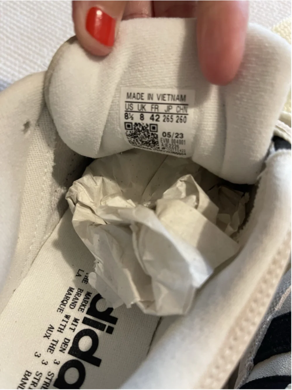 adidas new size