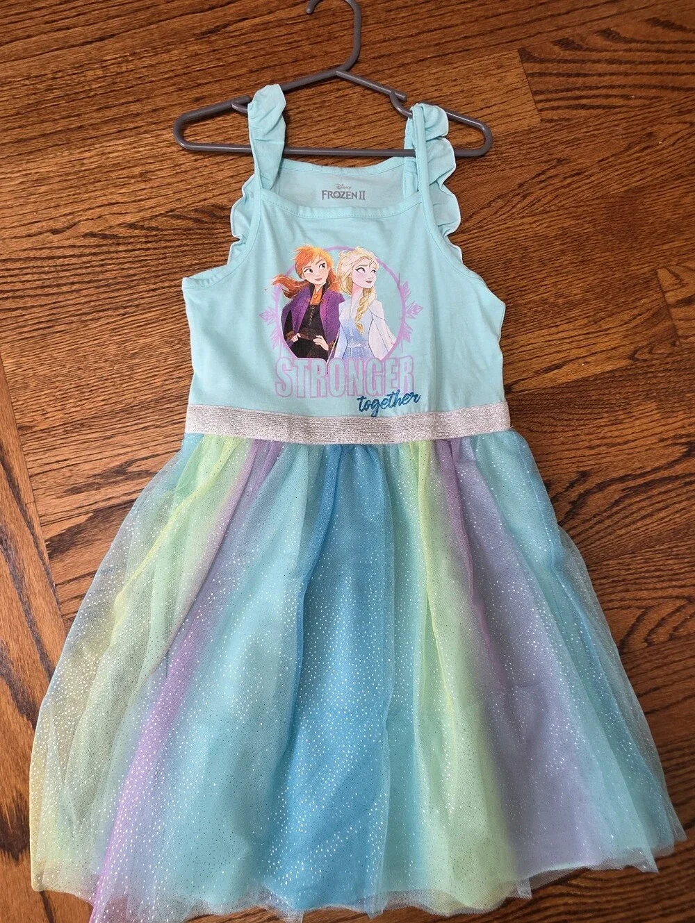 Disney Frozen tulle dress Size 6x Like New