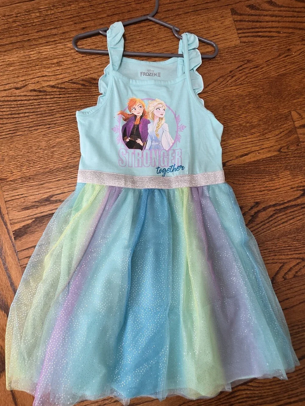 Disney Frozen tulle dress Size 6x Like New