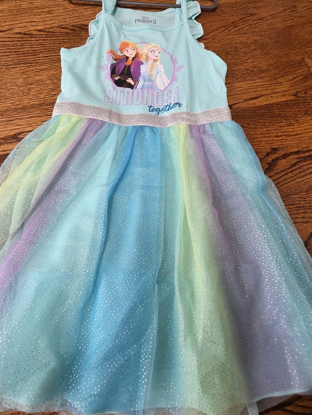 Disney Frozen tulle dress Size 6x Like New
