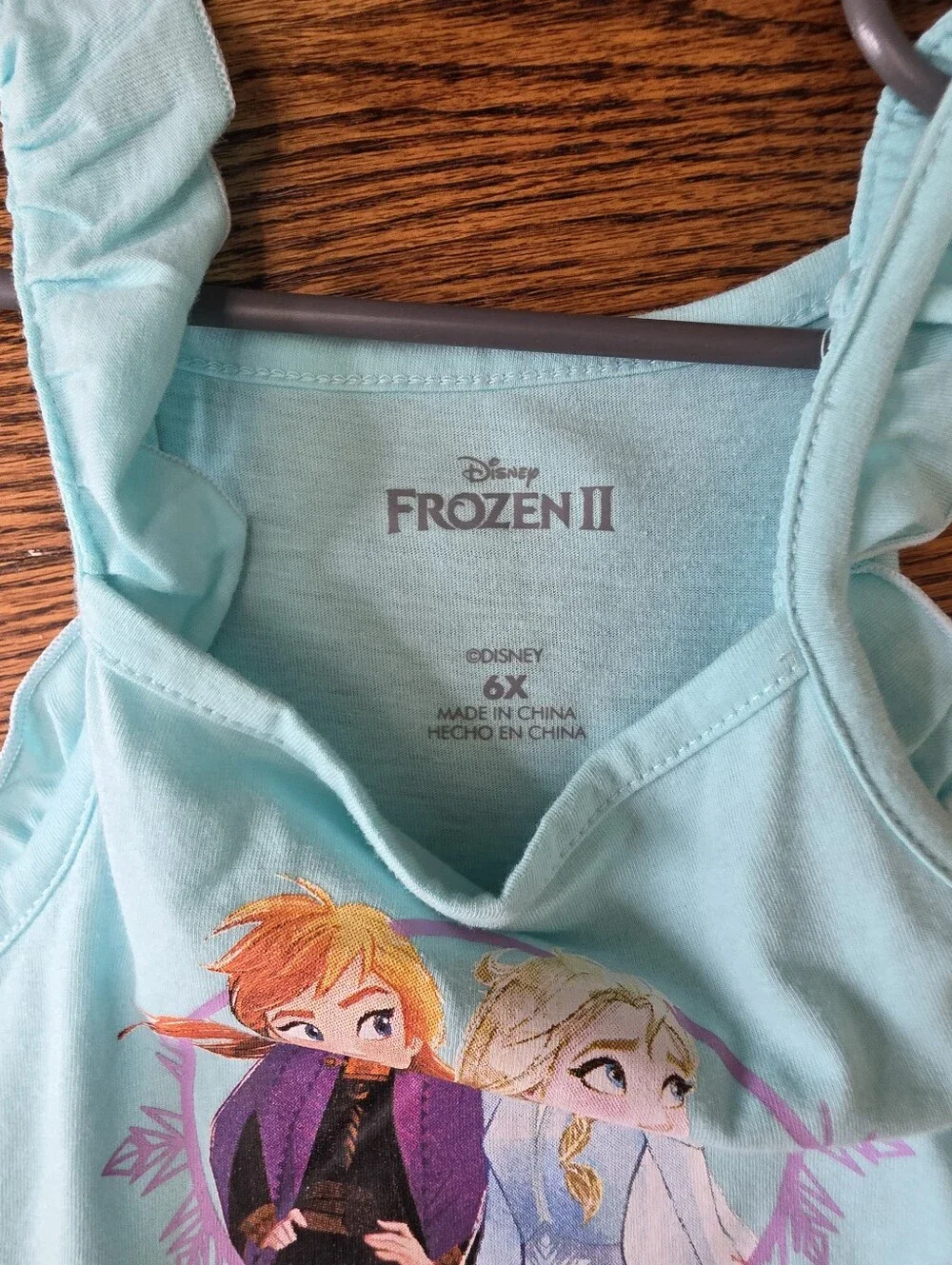 Disney Frozen tulle dress Size 6x Like New