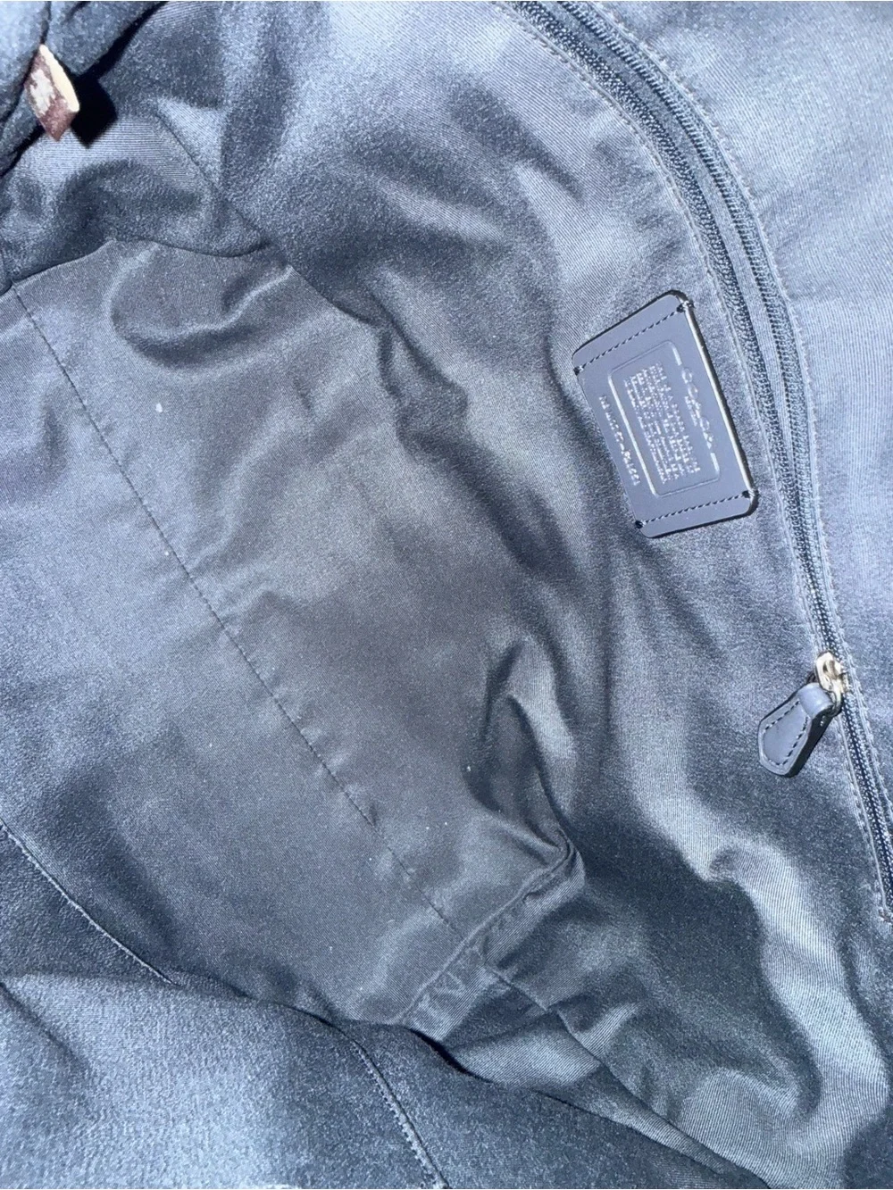 Coach embossed leather