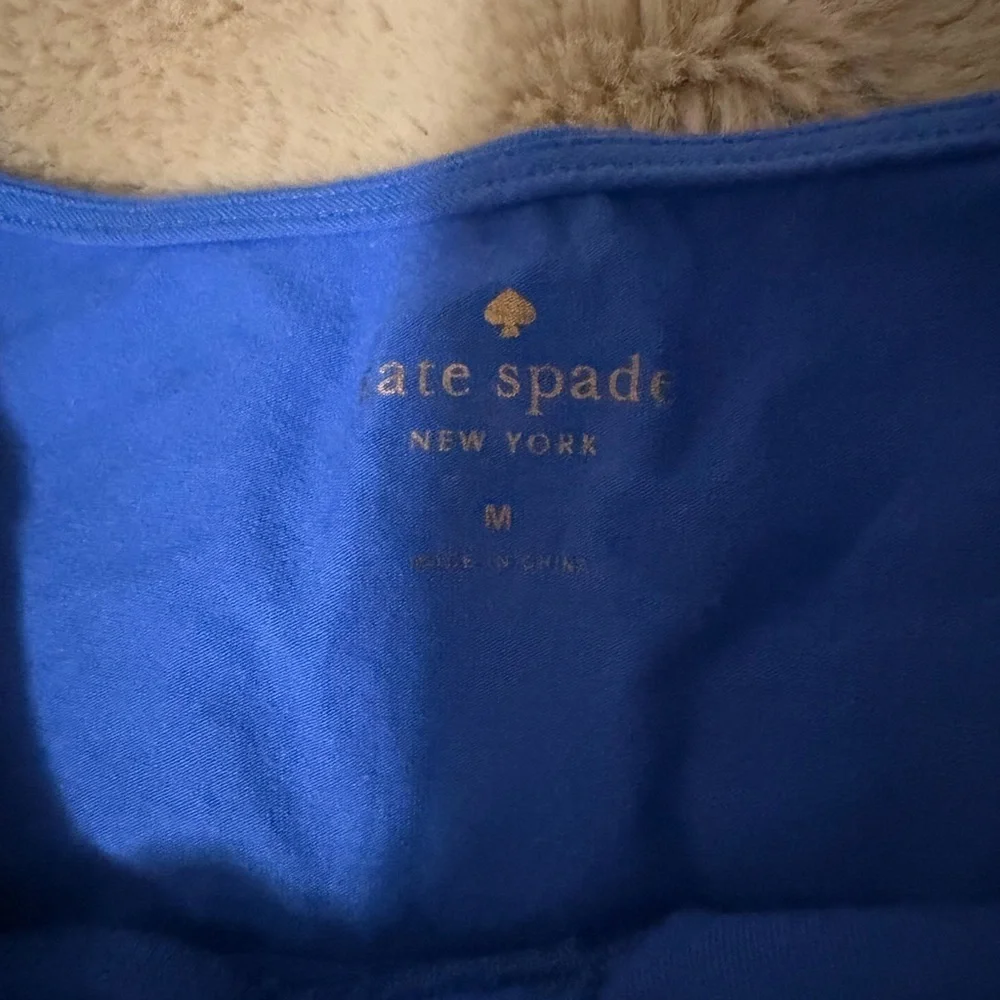 Kate Spade Royal Blue Bow Tee Top M