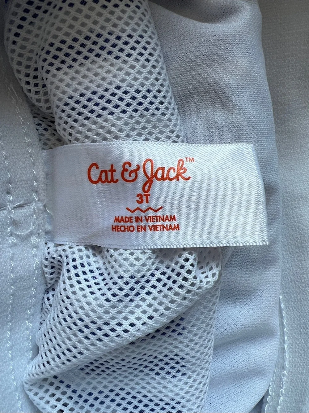 Cat and Jack Blue and White Stripe Swim Trunks 3T New Without Tags