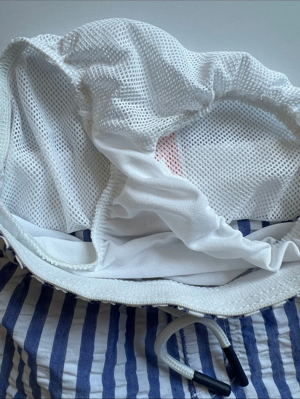 Cat and Jack Blue and White Stripe Swim Trunks 3T New Without Tags