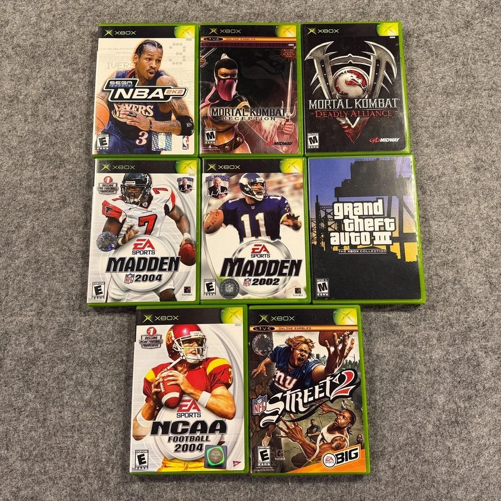 Microsoft Xbox Lot 16 Games Xbox One 360 Original COD Halo GTA Madden NBA UNTEST