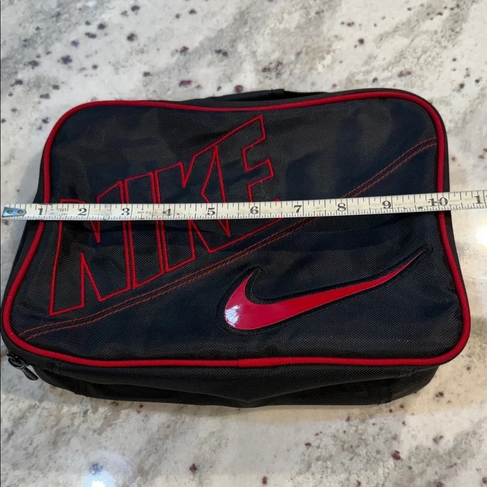 Nike Men's Black Lunch Bag with Red Accents