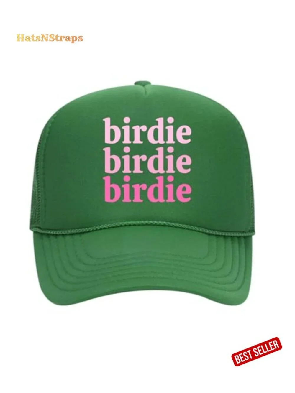 Mid-Profile 5-Panel Trucker Hat with Mesh Back and Snapback Closure