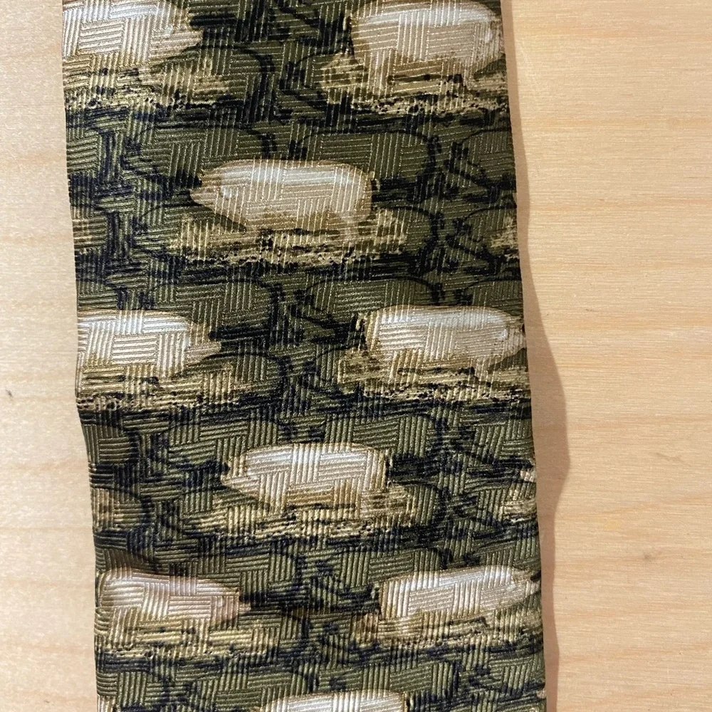 Bob Timberlake Elegant Green Patterned Tie (CI)