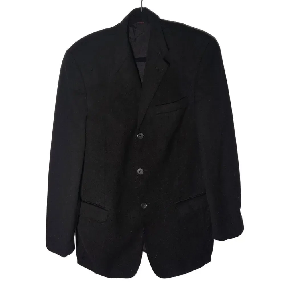 Classic Pierre Cardin Men's Black Suit Jacket Blazer