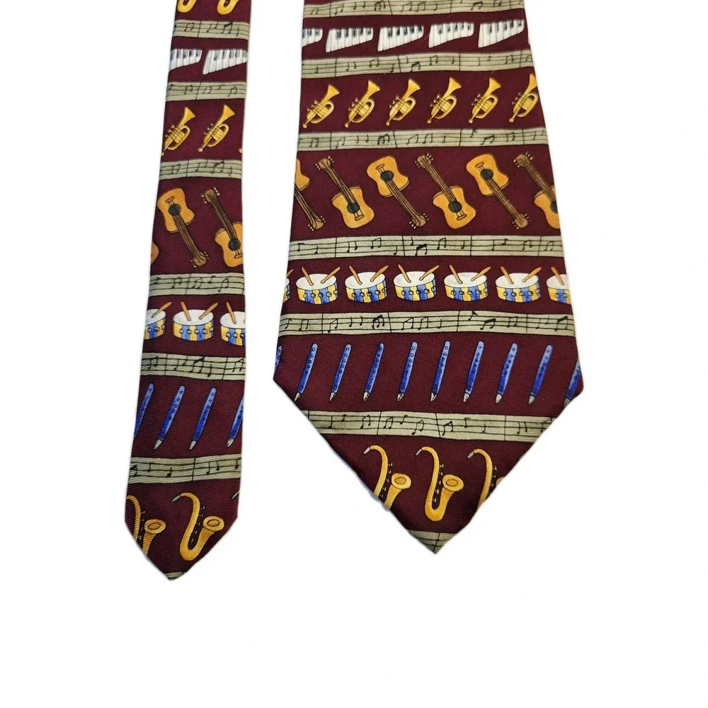 Save the Children Instrument Neck Tie Nathan Musical Madness Music‎ Teacher Gift