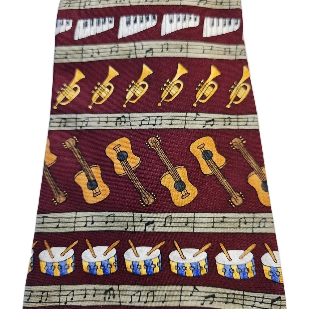 Save the Children Instrument Neck Tie Nathan Musical Madness Music‎ Teacher Gift