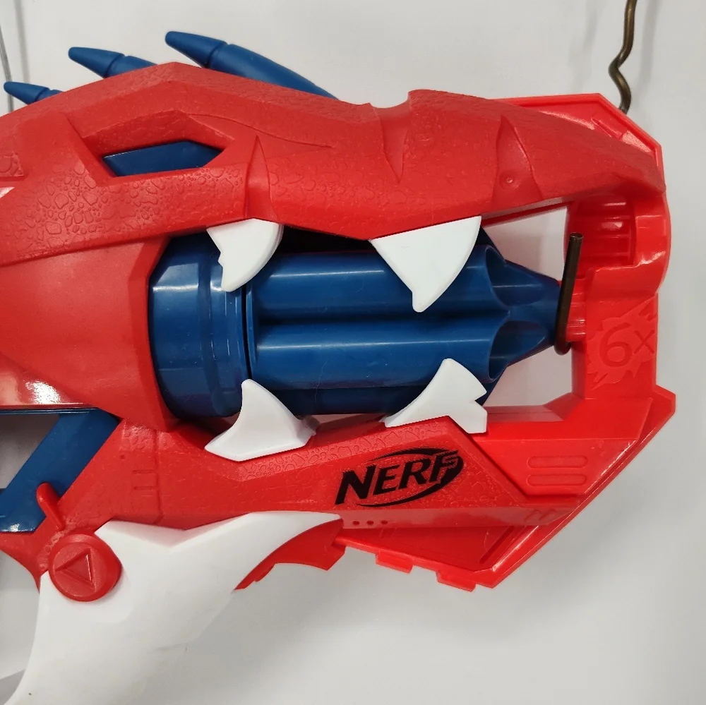 Nerf DinoSquad Raptor Slash Blaster - Red, Blue, and White