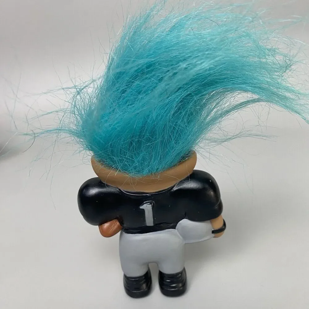 Vintage Troll Dolls Lot Raiders NFL Football & Dodgers MLB Licensed Troll