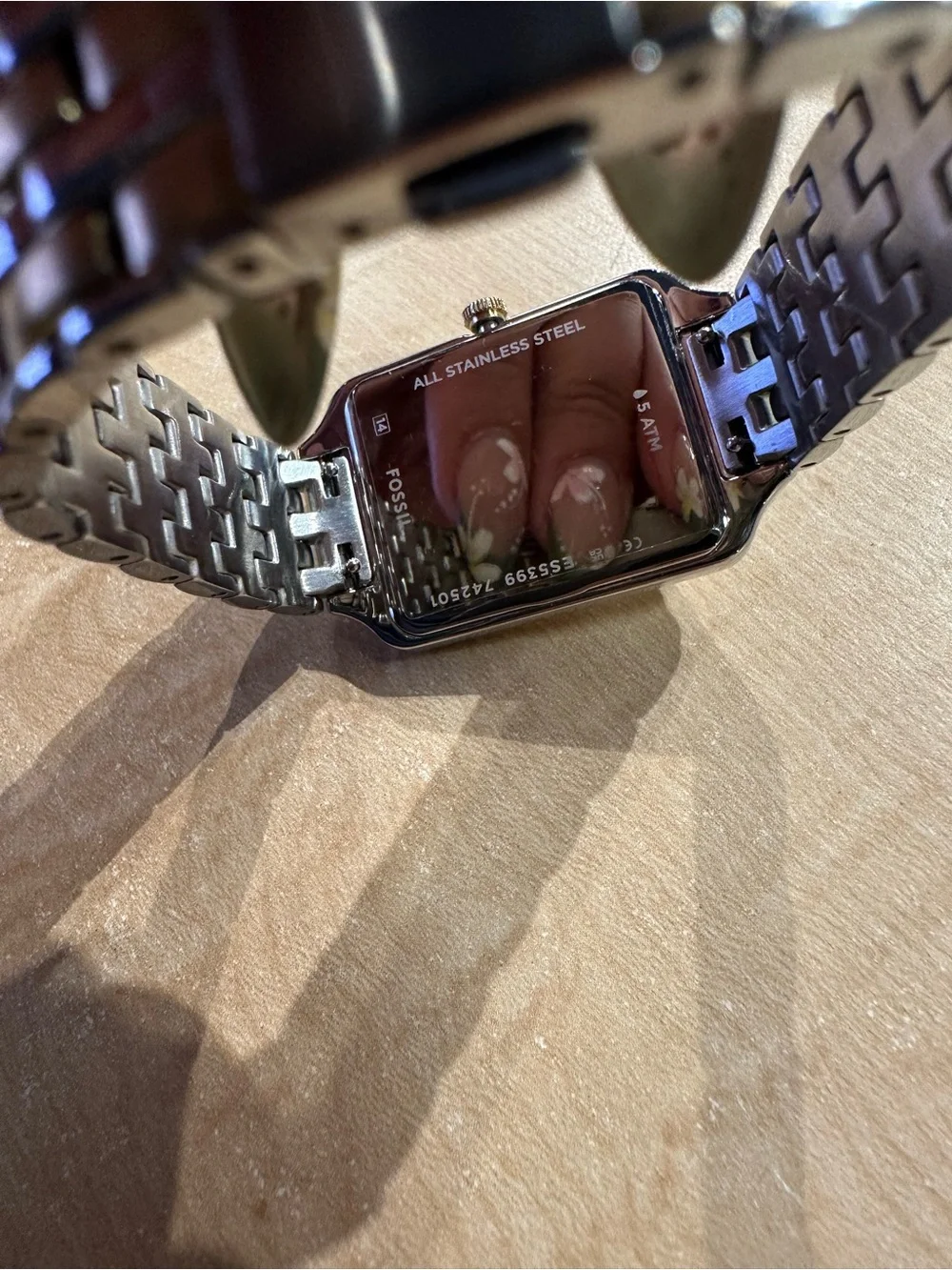 Fossil rectangular watch