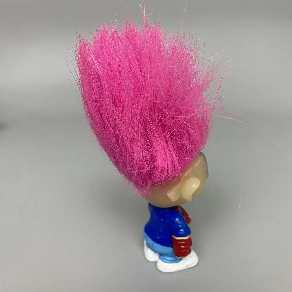 Vintage 1993 Burger King Kids Club Troll Dolls Professor Camera Glow in the Dark