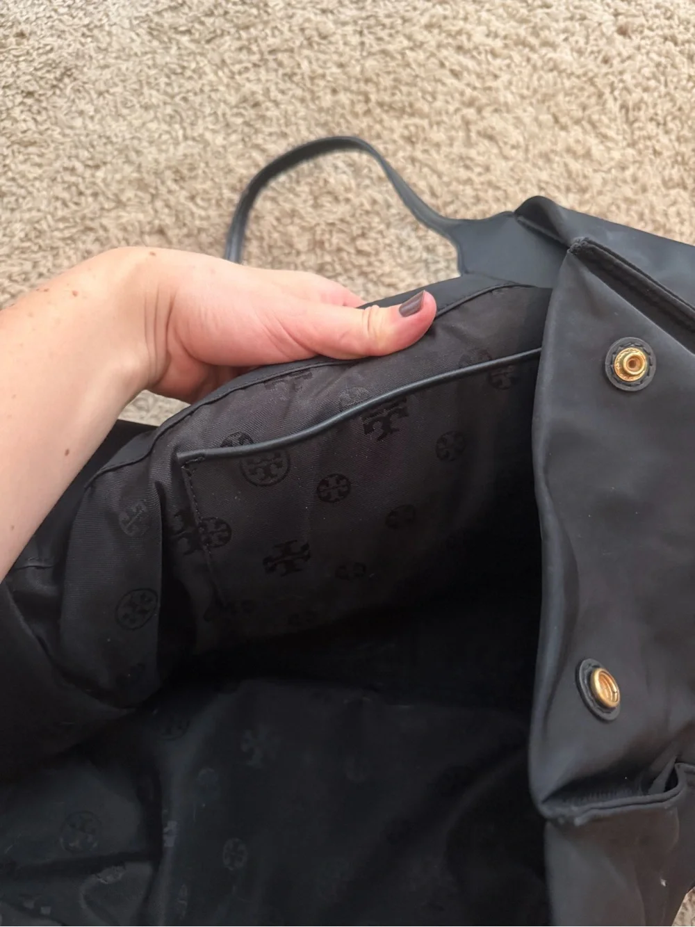 Tory Burch body corners nylon