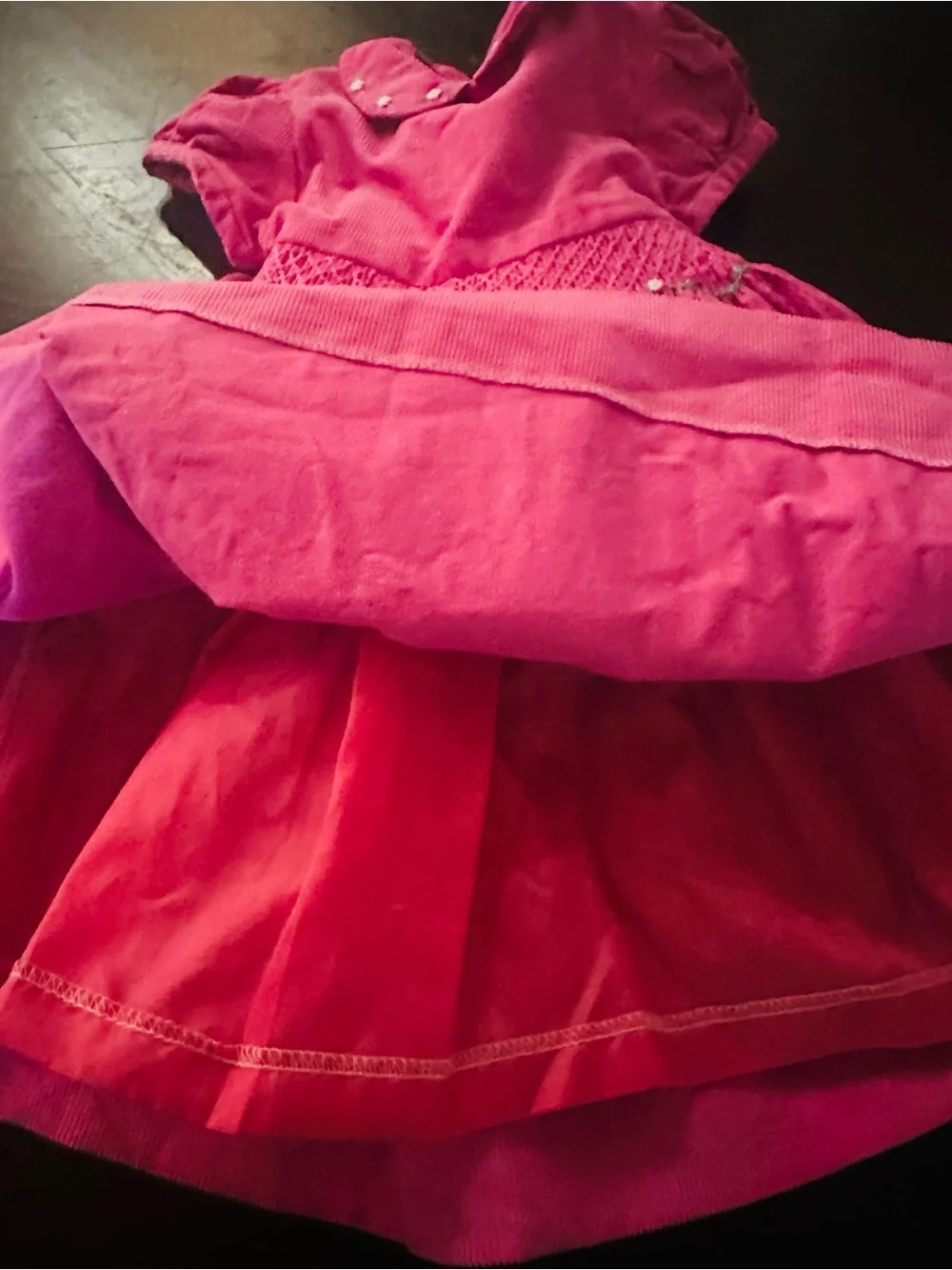 Girls' Pink Corduroy Smocked Dress 18months