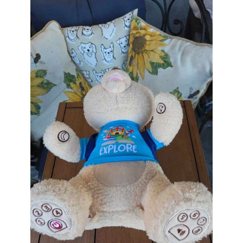 Spark Create Imagine Talking Bear Plush COMPLETE Set with 8 Books & Backpack