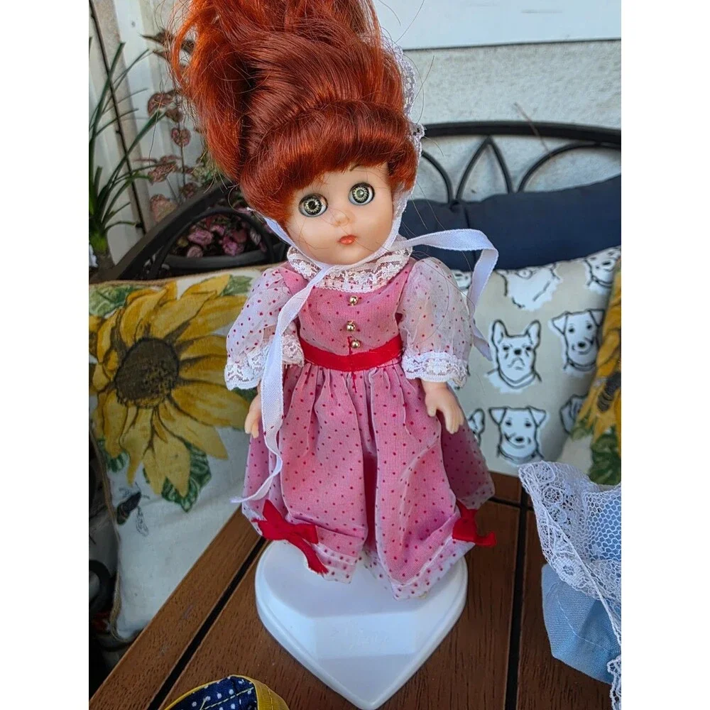 Vintage Ginny Vogue Dolls Lot and Wardrobe Outfit Sets OG box doll stand