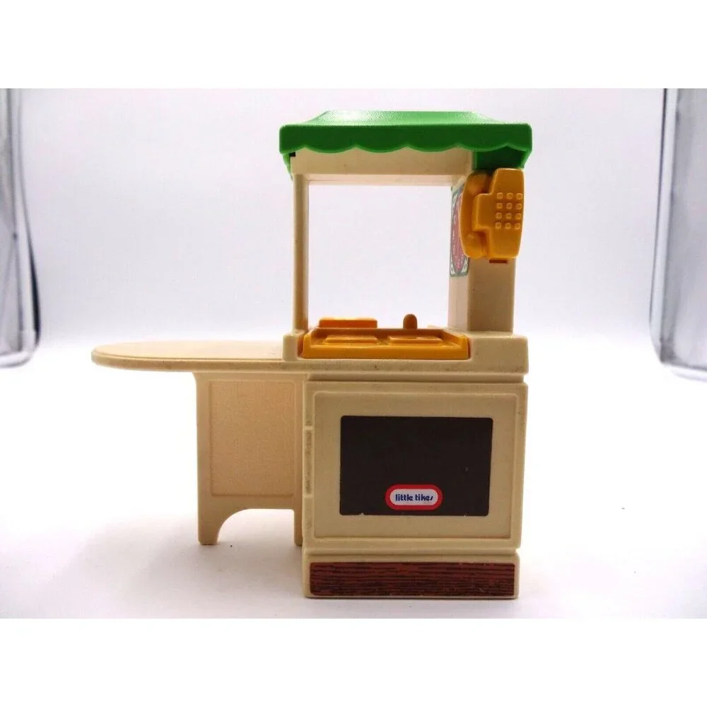 Little Tikes dollhouse‎ size Fiesta Party Kitchen Green Roof for Doll house with