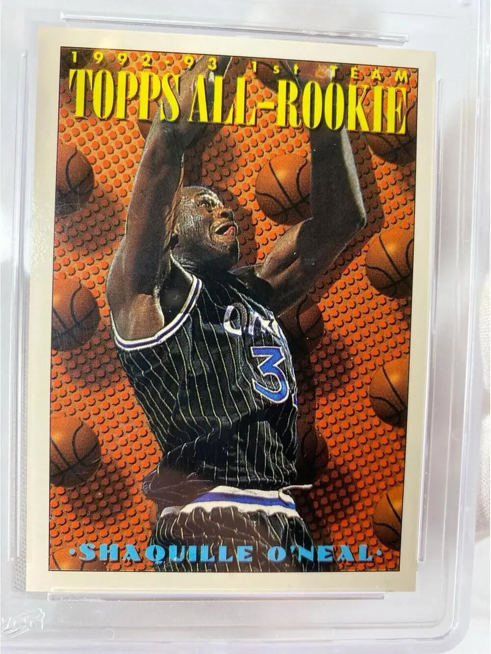 Shaquille O’Neal. Really rare 1992-93 1st team.GEM-MT 10, Rookie Card, Topps
