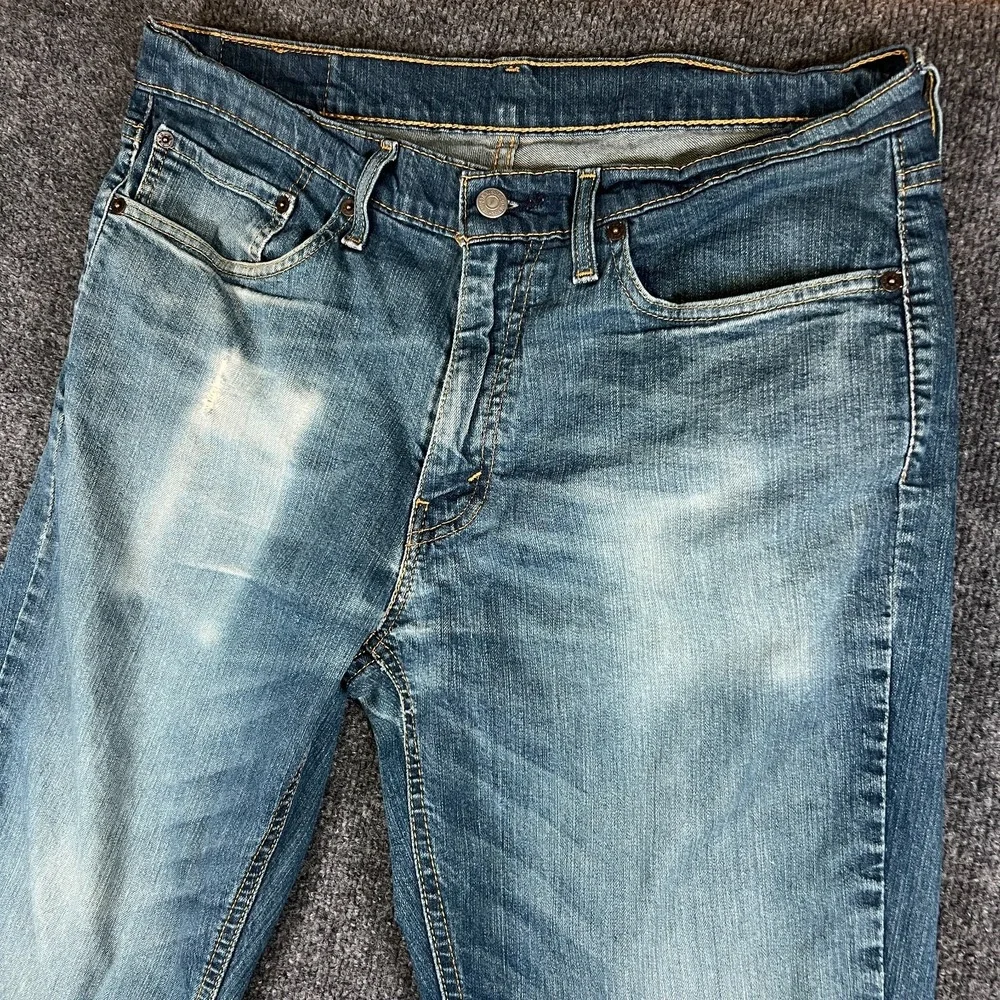 Levi's 541 Jeans Men 34X28 Blue Denim Cotton Stretch Mid Rise Athletic Taper Fit
