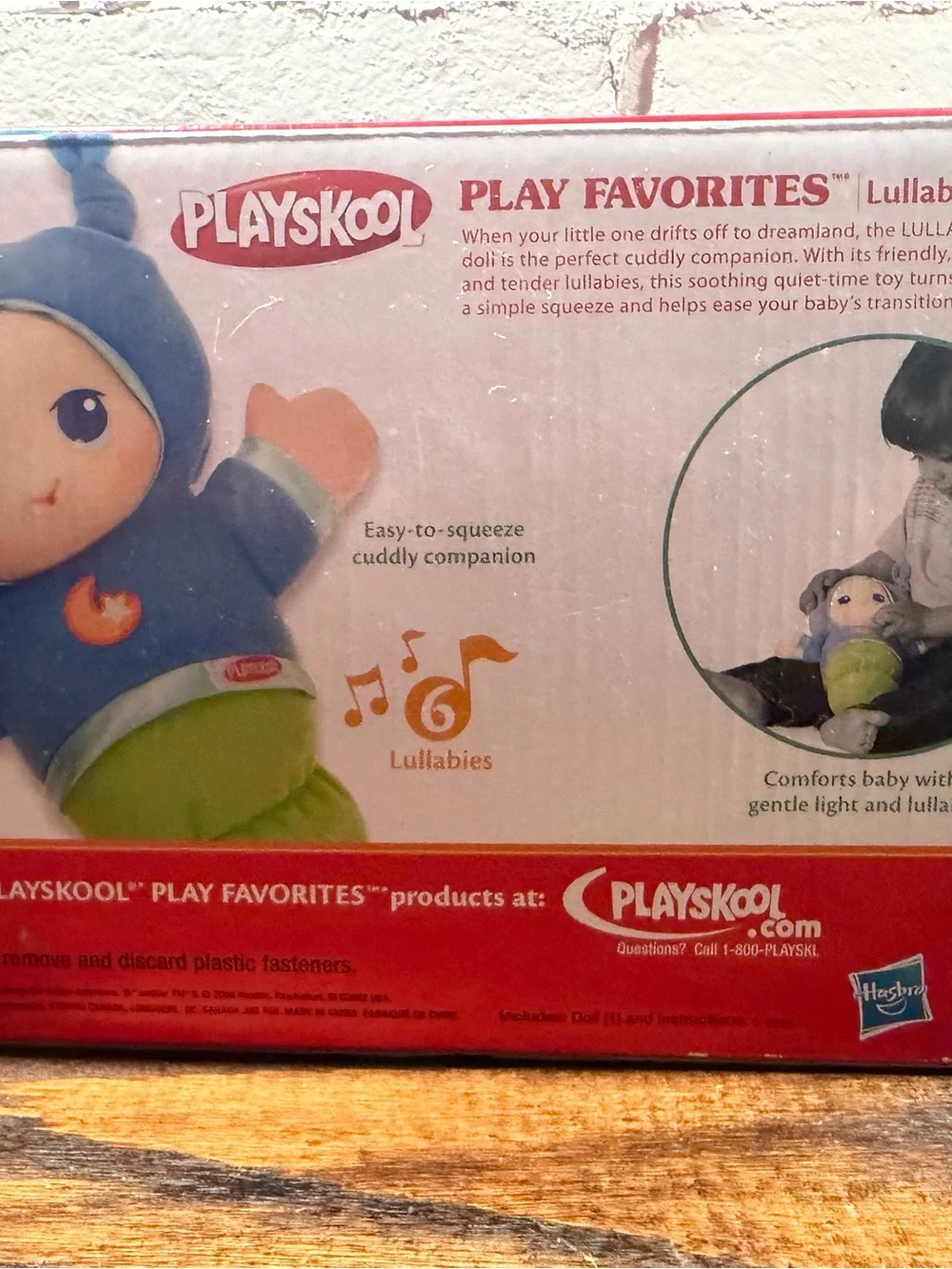 Playskool Lullaby Gloworm Blue Plush Nightlight Doll