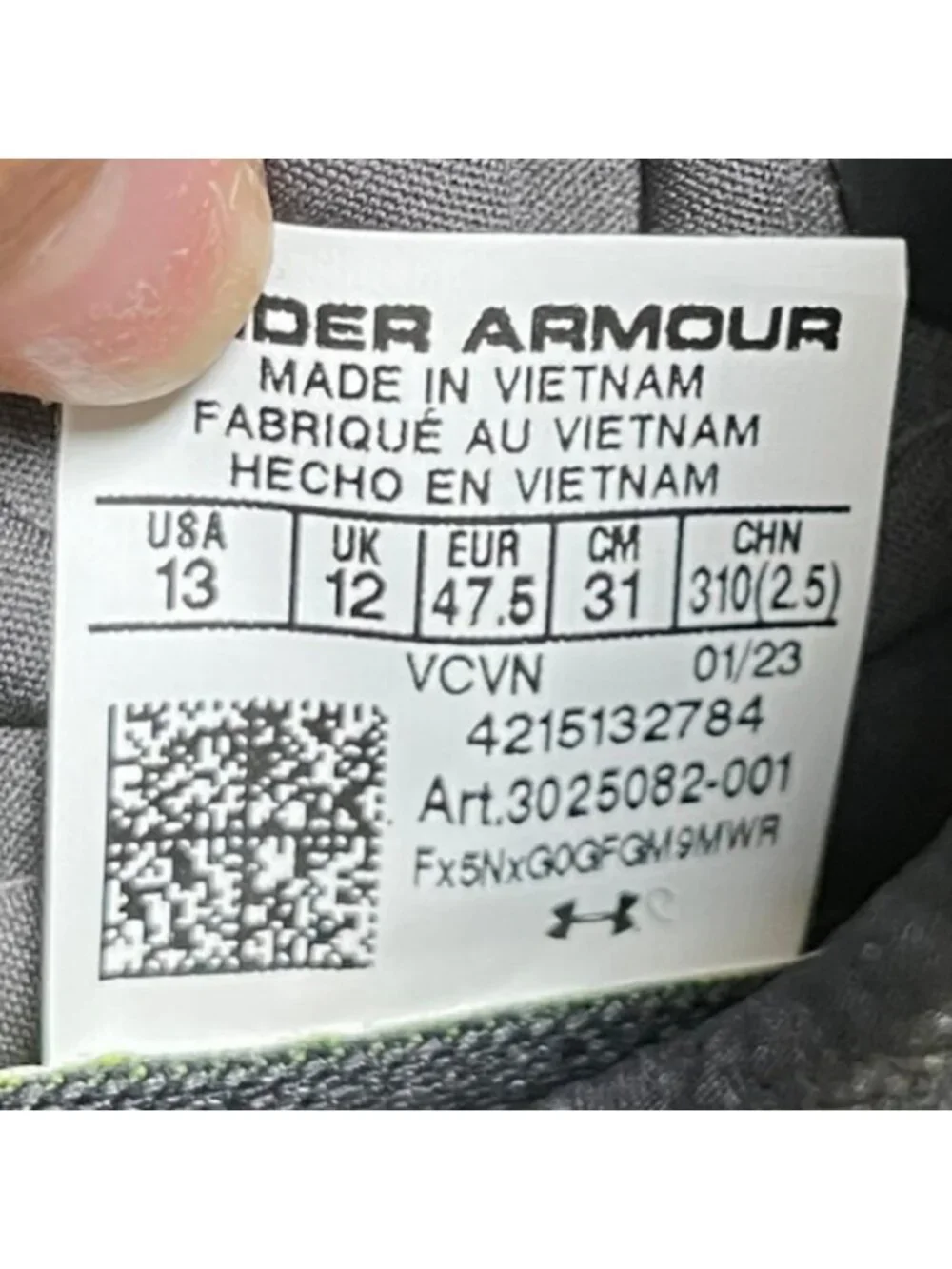 Under Armour please review