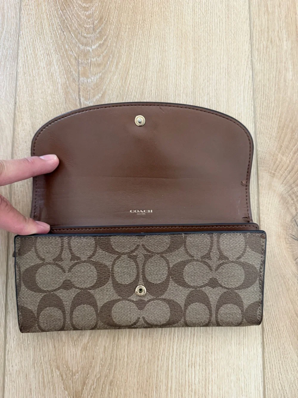 Coach wallet used