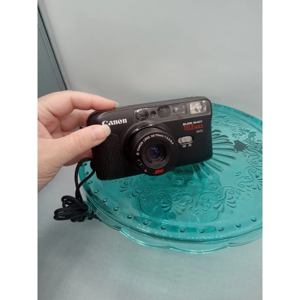 Canon Sure Shot TELEMAX Date Point & Shoot 35mm Film Camera 38/70mm Lens TESTED
