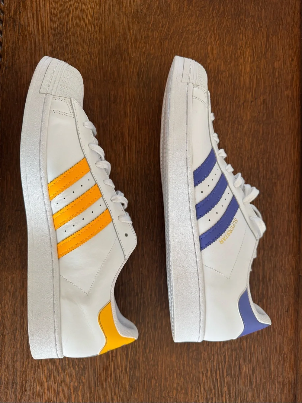 Adidas Originals Superstar Lakers FX5529 White Purple Gold Men’s Size 18 Rare