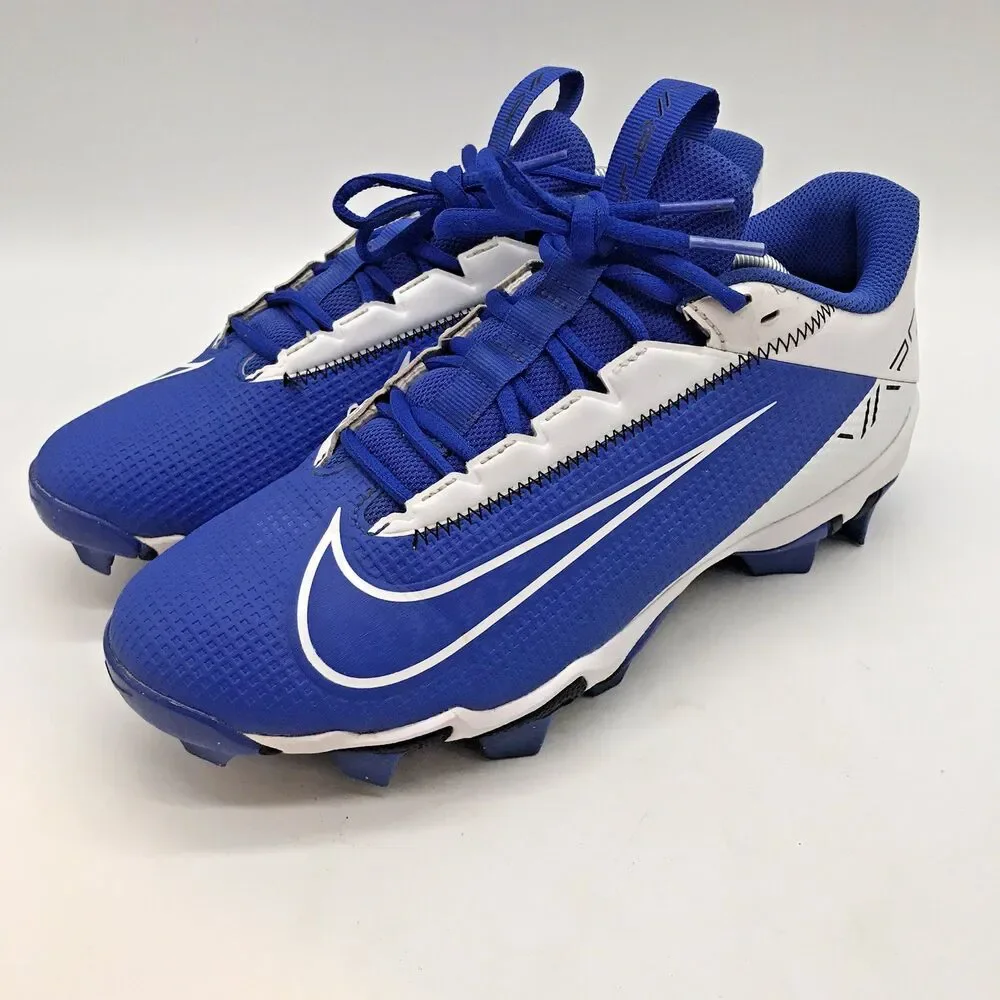 Nike Vapor Edge Shark 2 Football Cleats Men's 7.5 Blue & White Lace Up Low Top