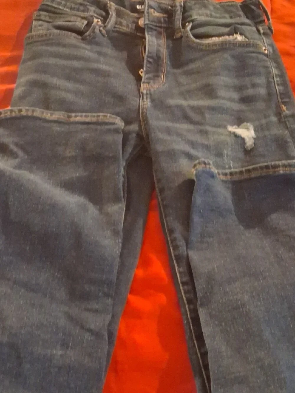 Old Navy Boys Blue Distressed Jeans