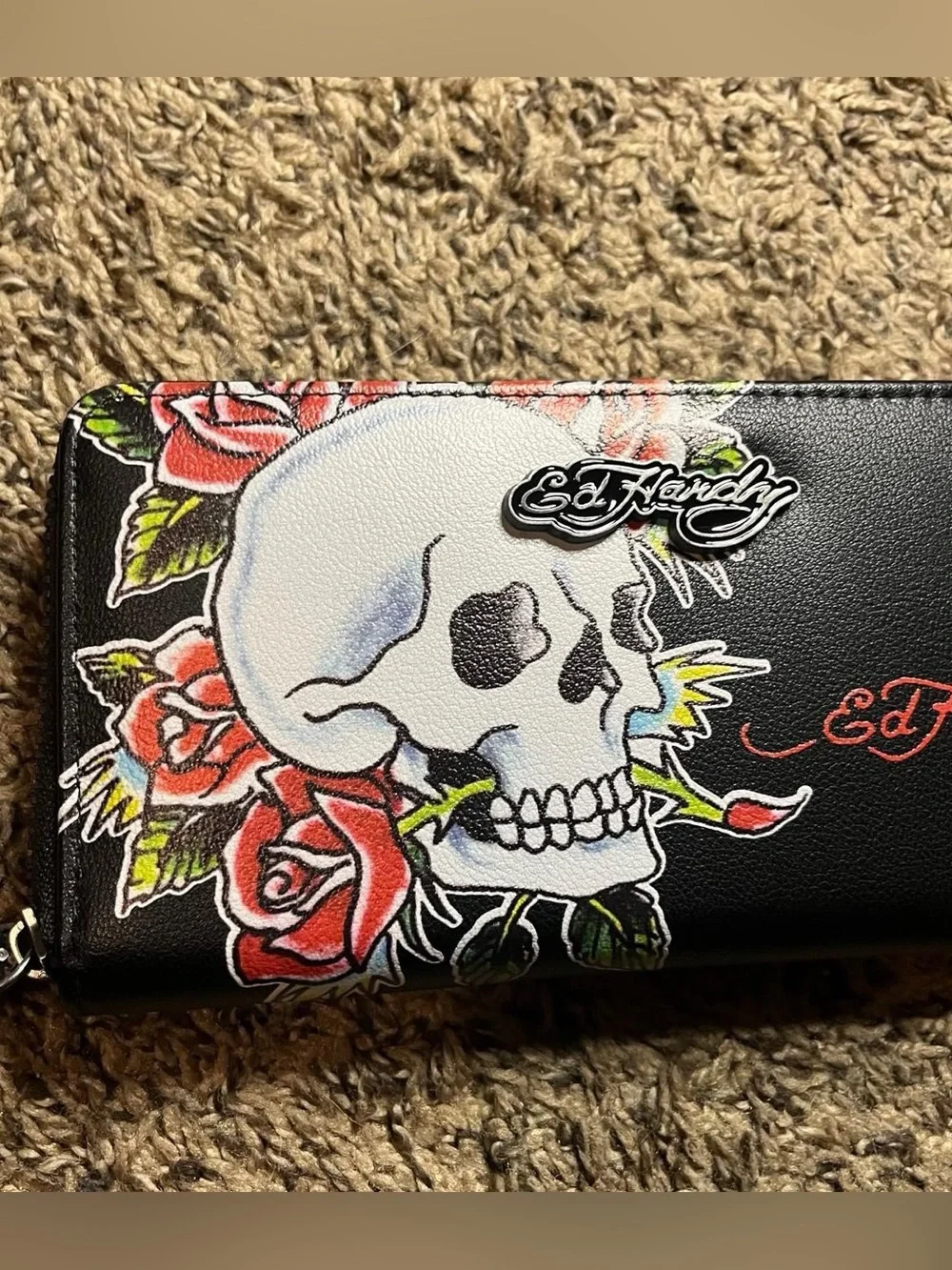 Ed Hardy rose y2k skull