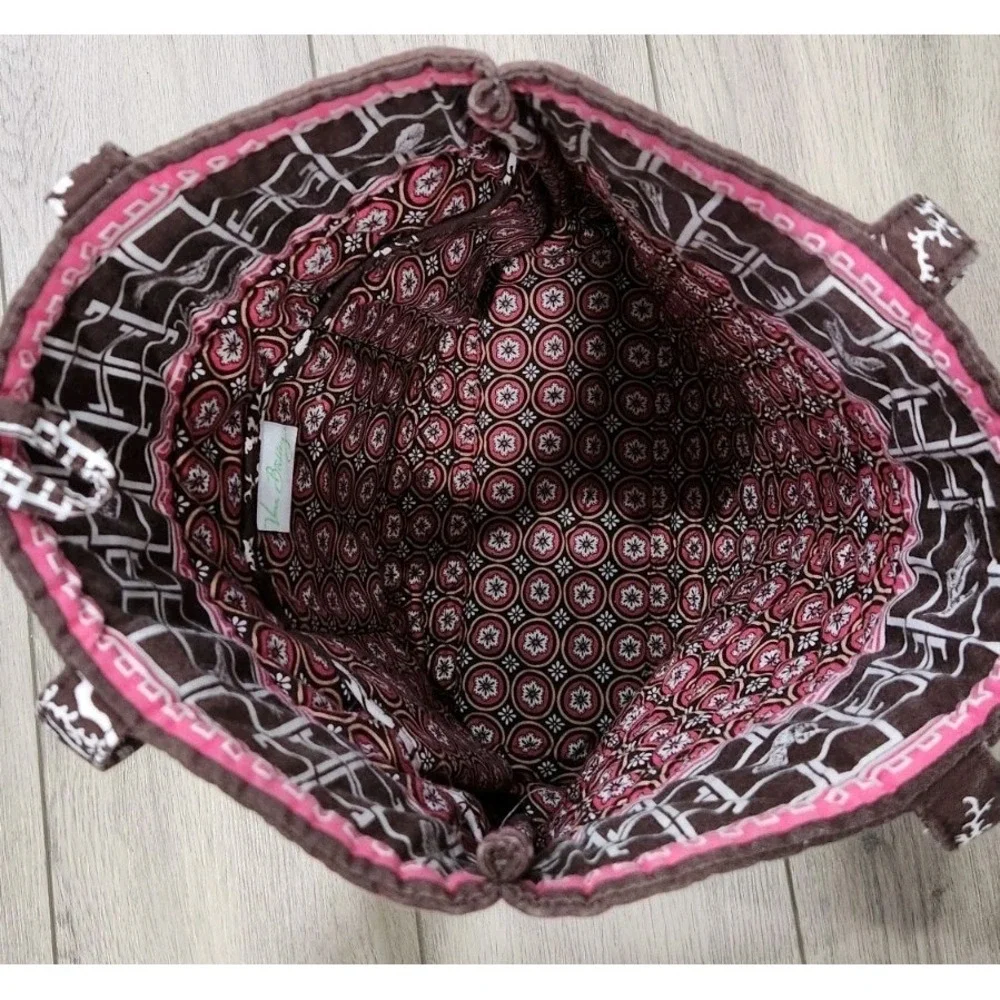 VERA BRADLEY Tote Imperial‎ Toile Pattern RETIRED, Toggle Cloture Shoulder Bag