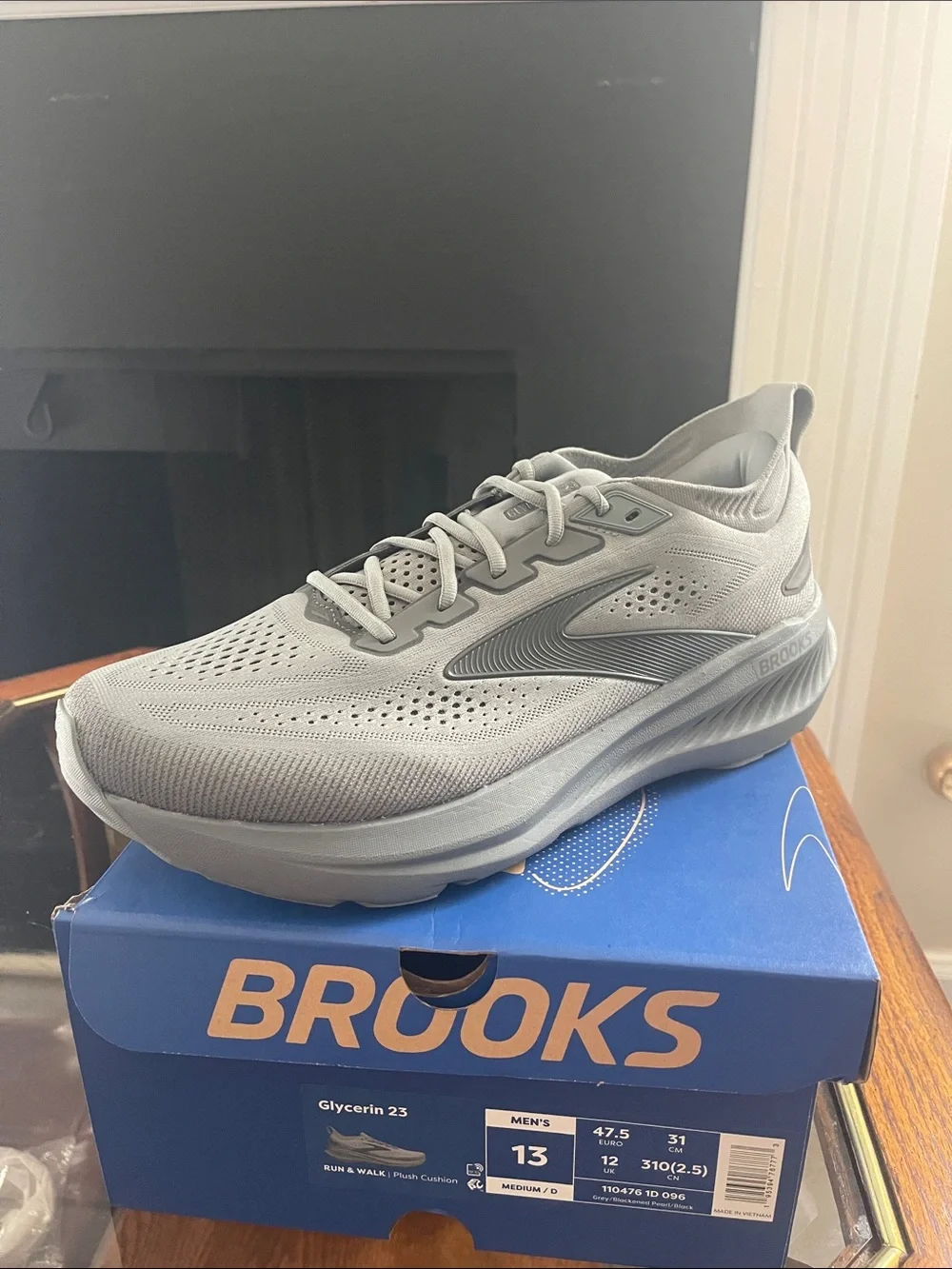 Brooks Men's Grey Running Shoe — Glycerin Style
