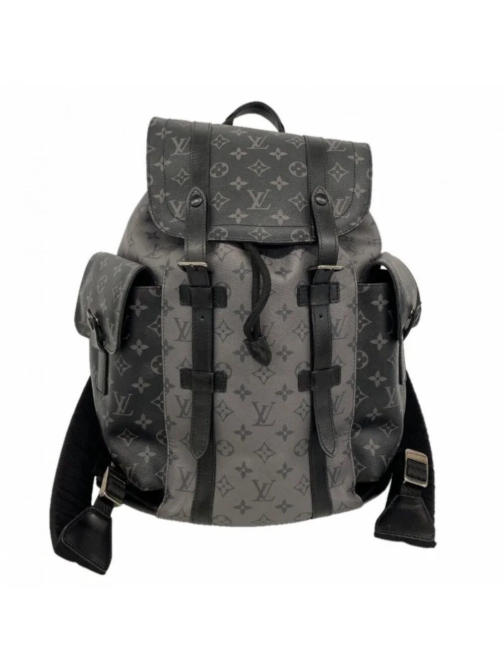 Louis Vuitton Backpack Monogram Eclipse Reverse Christopher MM Black Gray