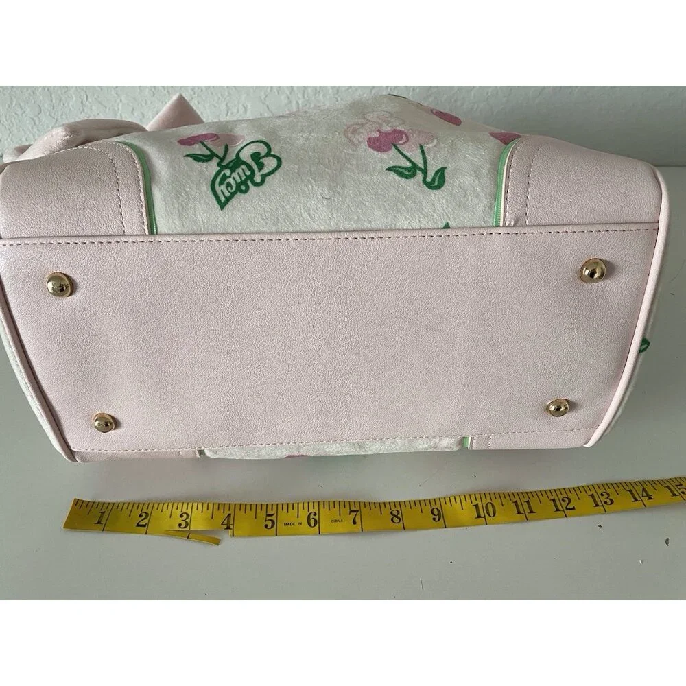 Juicy Couture Retro Juicy Cherry‎ Gelato Daydreamer Tote Bag Cream Pink NEW