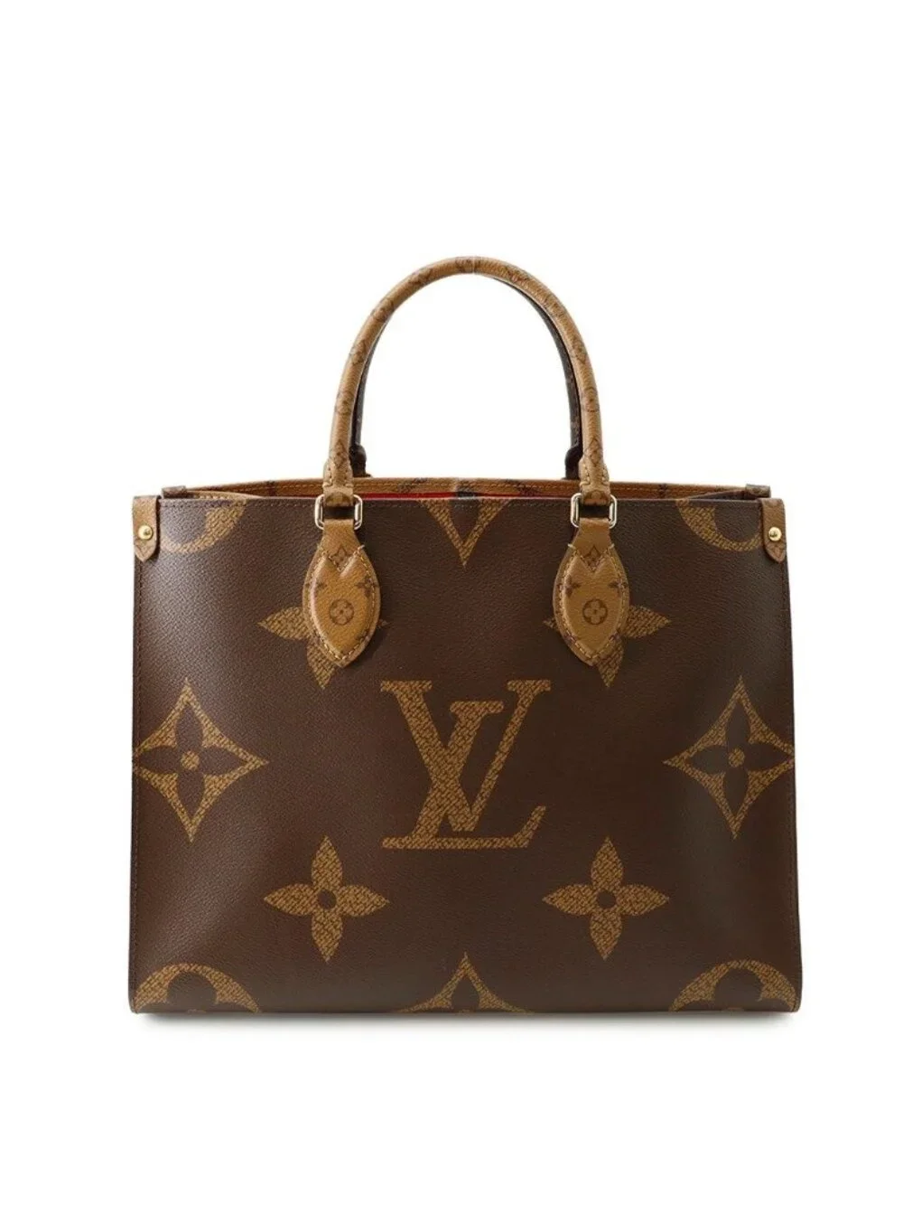Louis Vuitton Tote Monogram Reverse Giant On The Go MM Handbag 2-Way