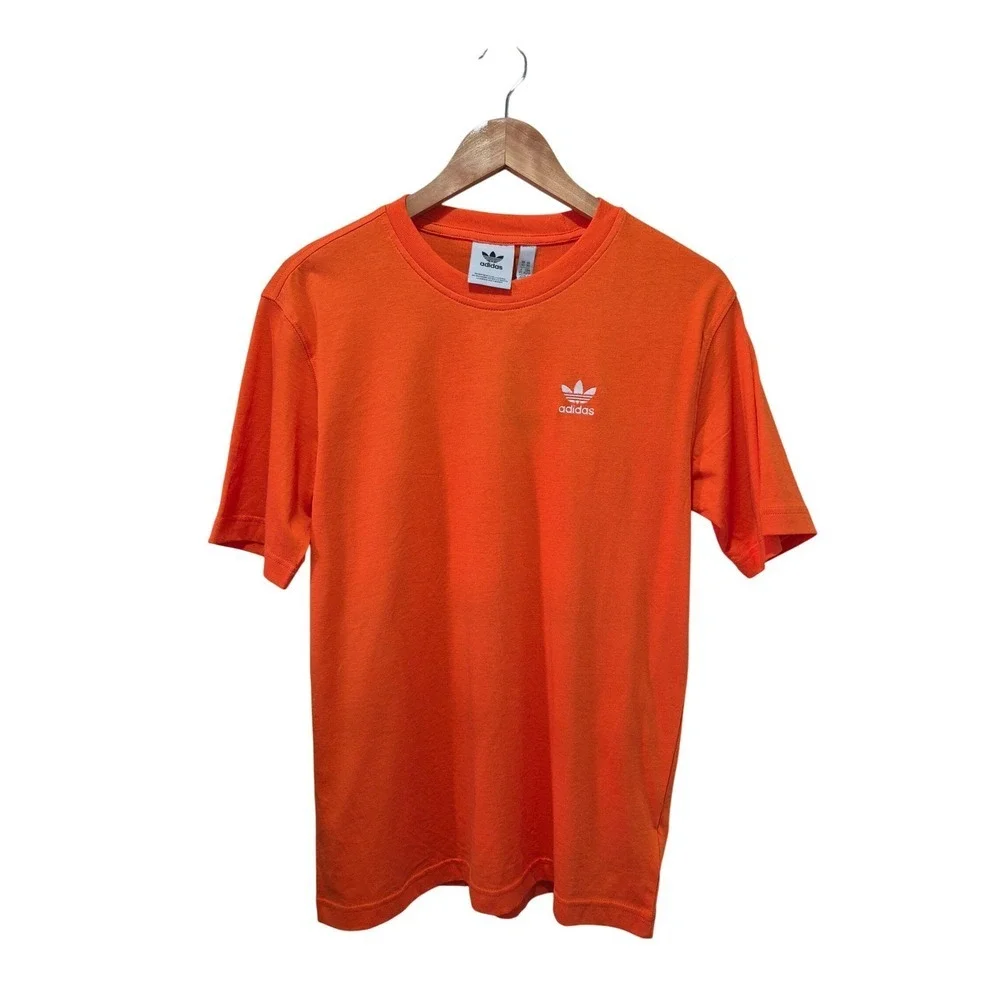 Adidas Trefoil  XS T-Shirt Men's Orange Short Sleeve Casual Logo‎ Tee