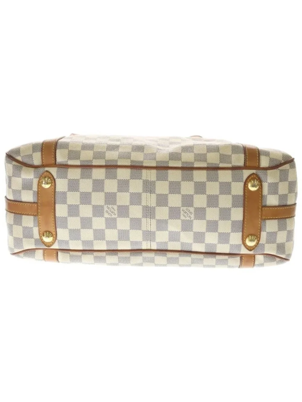 Louis Vuitton Damier Azur Stretch The GM Shoulder Tote Leather Ivory