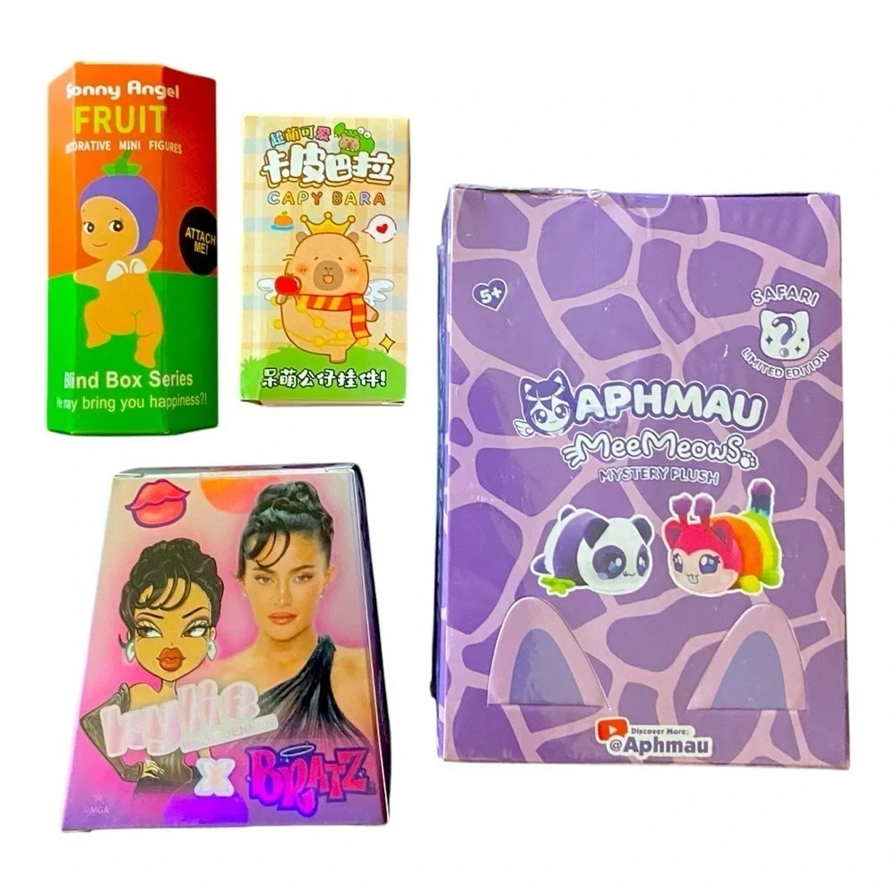 NWT-GIRLS BLIND BOX BUNDLE-BRATZ-MEE MEOWS-SONNY ANGEL-CAPA BARA