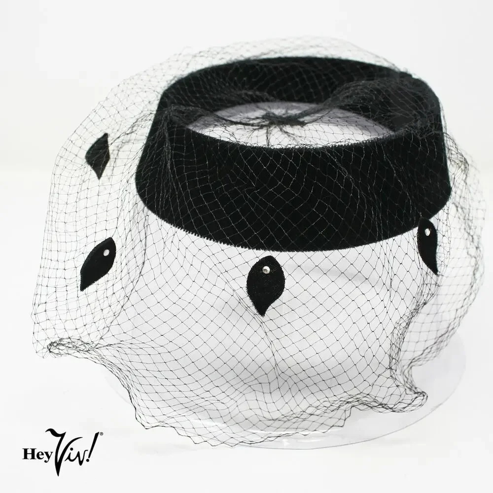 Vintage black velvet
