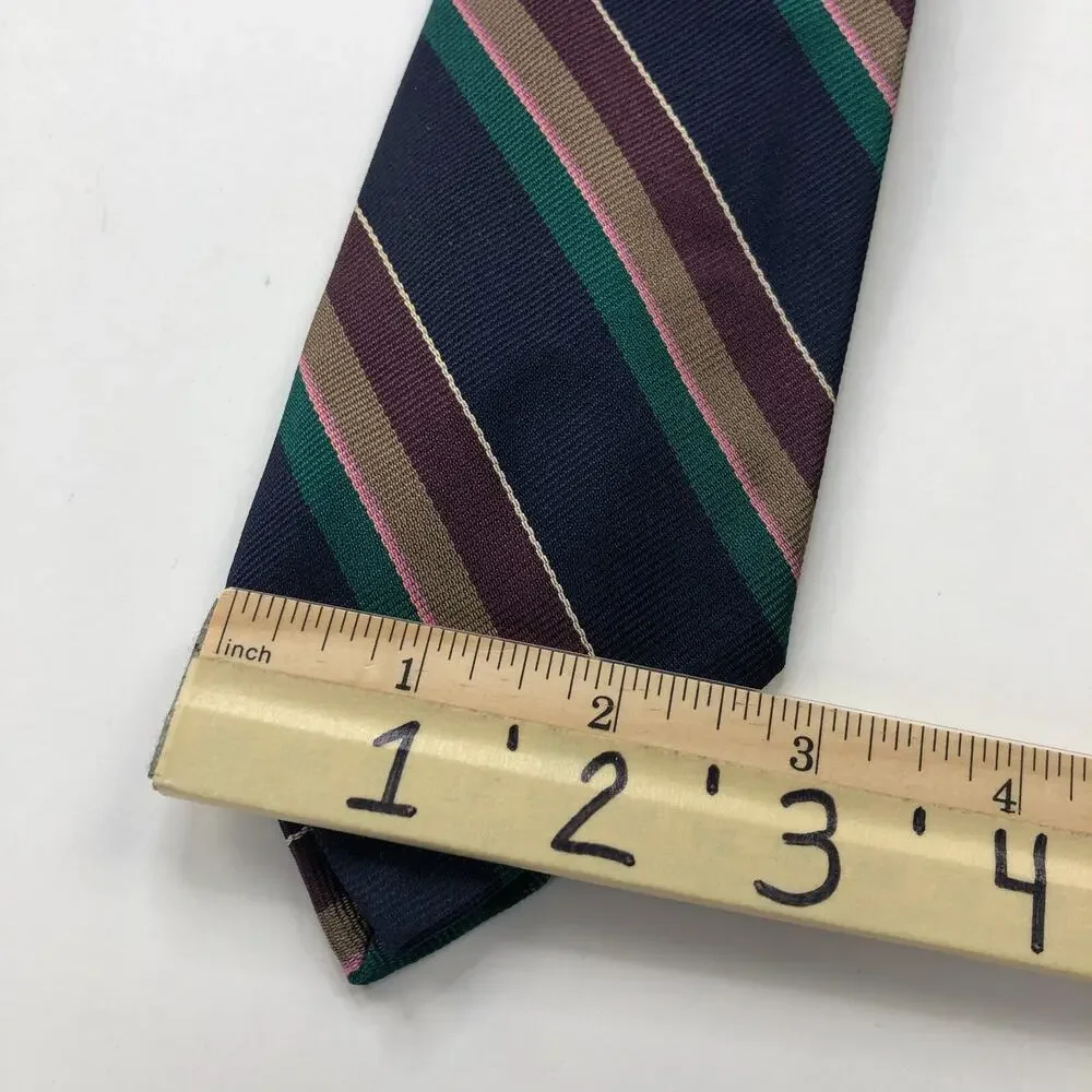 Robert Talbott Best of Class 100% Silk Neck Tie Men’s Striped Vintage VTG 55