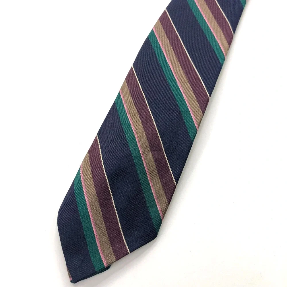 Robert Talbott Best of Class 100% Silk Neck Tie Men’s Striped Vintage VTG 55