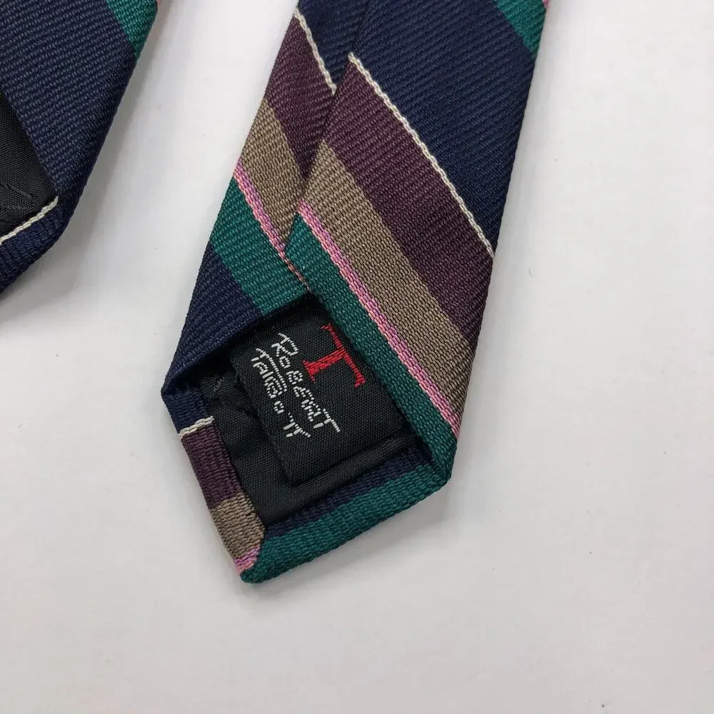 Robert Talbott Best of Class 100% Silk Neck Tie Men’s Striped Vintage VTG 55